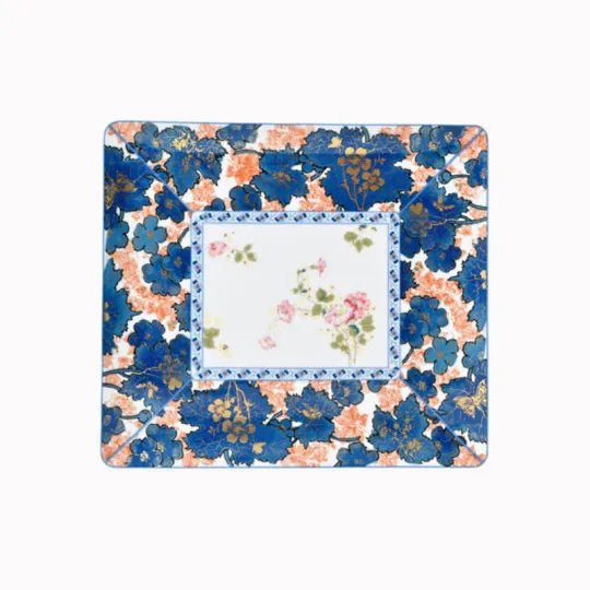 Plateau HAVILAND Dammouse en porcelaine 22x19cm