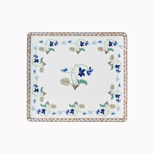 Plateau HAVILAND Impératrice Eugénie en porcelaine 22x19cm