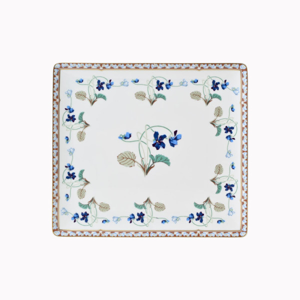 Plateau HAVILAND Impératrice Eugénie en porcelaine 22x19cm
