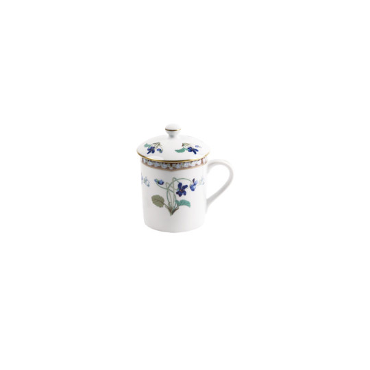 Mug avec couvercle HAVILAND Impératrice Eugénie en porcelaine 27cl