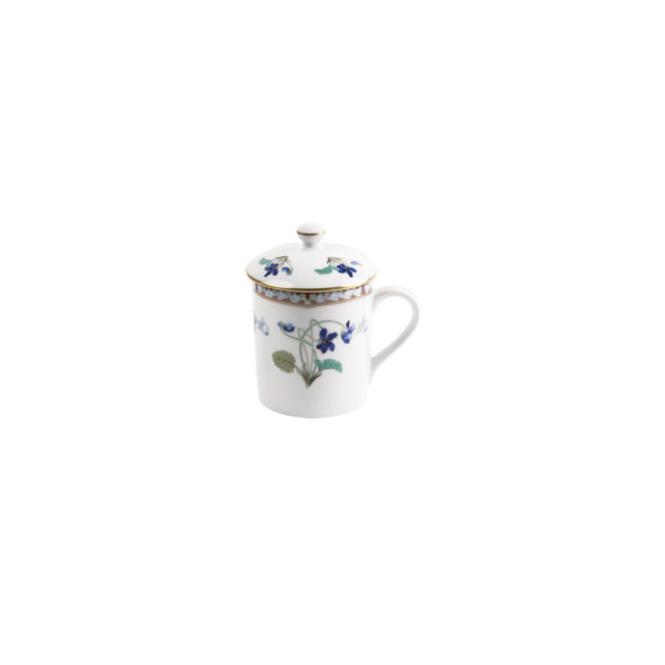 Mug avec couvercle HAVILAND Impératrice Eugénie en porcelaine 27cl