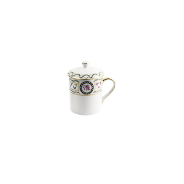 Mug avec couvercle HAVILAND Louveciennes en porcelaine 27cl