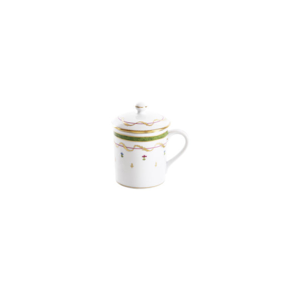 Mug avec couvercle HAVILAND Vieux Paris en porcelaine 27cl