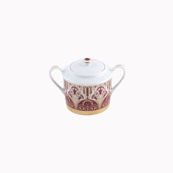 Sucrier HAVILAND Rêves du Nil pourpre or en porcelaine 20cl