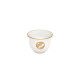Tasse orientale HAVILAND Damassé Blanc Ritz paris en porcelaine 4cl