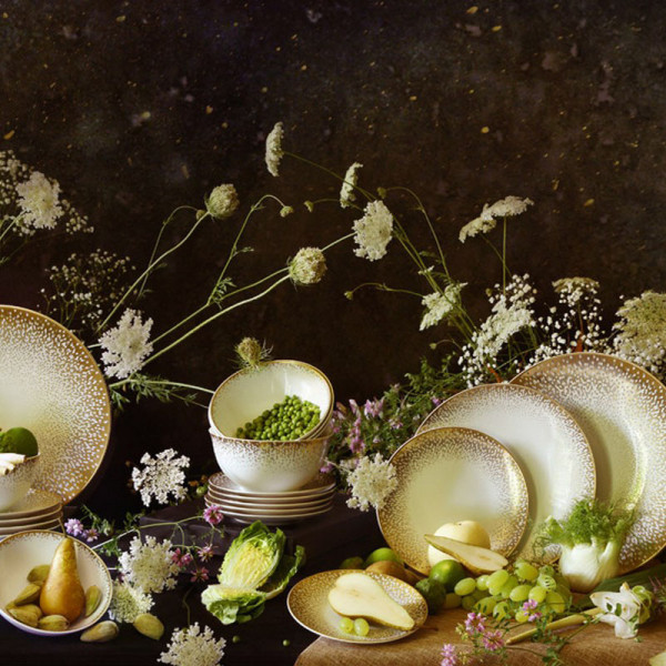 Bol à céréales HAVILAND Souffle d'Or en porcelaine 30cl