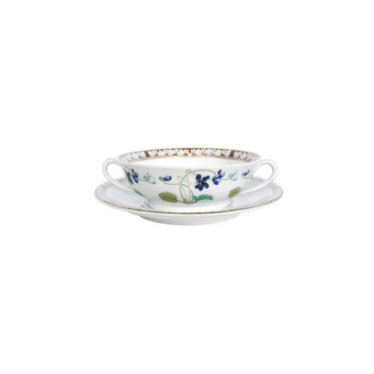 Bol et soucoupe bouillon HAVILAND Impératrice Eugénie en porcelaine 15cl
