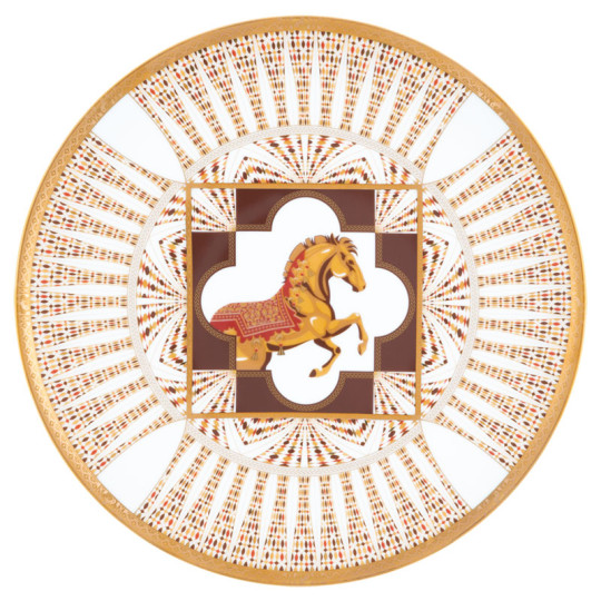 Assiette de présentation HAVILAND Cavalier Royal en porcelaine 32cm