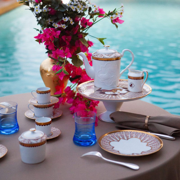 Assiette à dessert HAVILAND Cavalier Royal en porcelaine 22.5cm