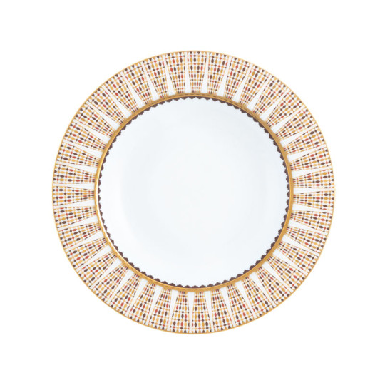 Assiette creuse à aile HAVILAND Cavalier Royal en porcelaine 23.5cm