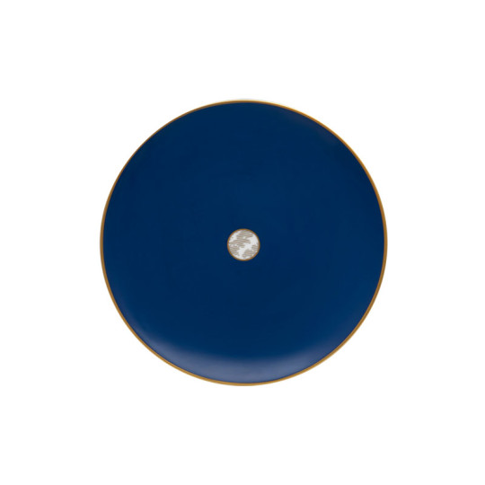 Assiette à gâteau HAVILAND Damassé Bleu Ritz Paris en porcelaine 19cm