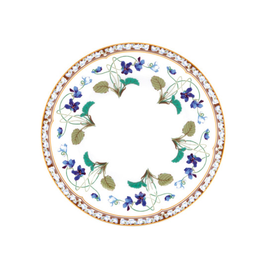 Assiette à dessert HAVILAND Impératrice Eugénie en porcelaine 22cm