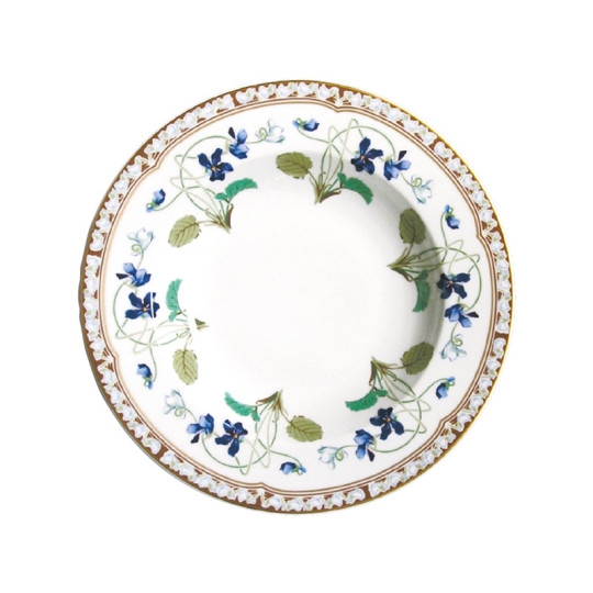Assiette creuse à aile HAVILAND Impératrice Eugénie en porcelaine 23.5cm