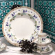 Assiette creuse à aile HAVILAND Impératrice Eugénie en porcelaine 23.5cm