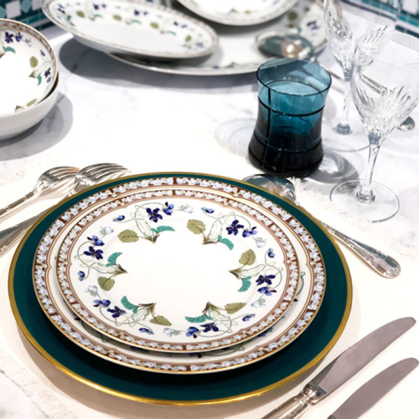 Assiette creuse calotte HAVILAND Impératrice Eugénie en porcelaine 19cm