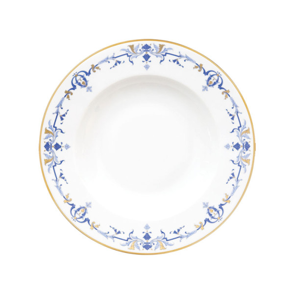 Assiette creuse à aile HAVILAND Marthe Ritz Paris en porcelaine 23.5cm