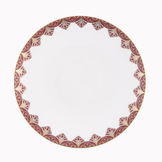 Assiette à dîner HAVILAND Rêves du Nil 2 pourpre or en porcelaine 27cm