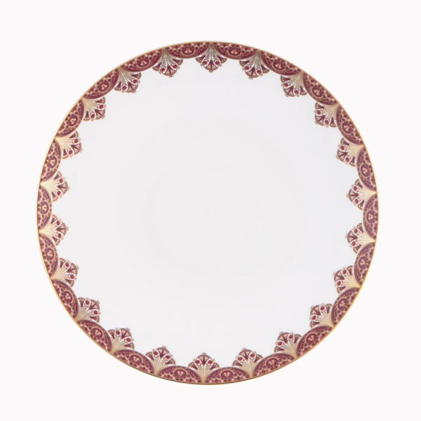 Assiette à dîner HAVILAND Rêves du Nil 2 pourpre or en porcelaine 27cm