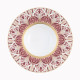 Assiette creuse à aile large HAVILAND Rêves du Nil pourpre or en porcelaine 27cm