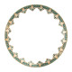 Assiette à dîner HAVILAND Rêves du Nil vert or 2 en porcelaine 28cm