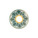 Assiette creuse à aile HAVILAND Rêves du Nil vert or en porcelaine 23.5cm