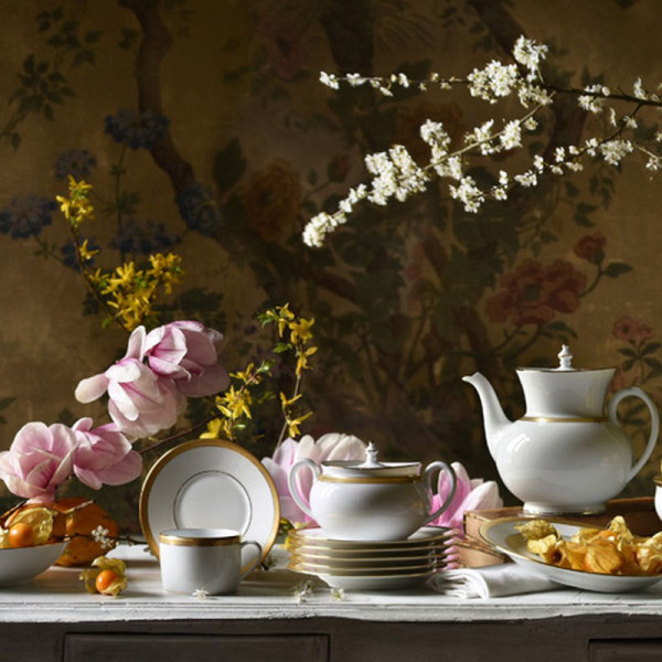 Assiette à dessert HAVILAND Opéra Or en porcelaine 21cm