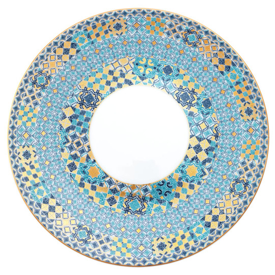 Assiette de présentation HAVILAND Portofino en porcelaine 32cm