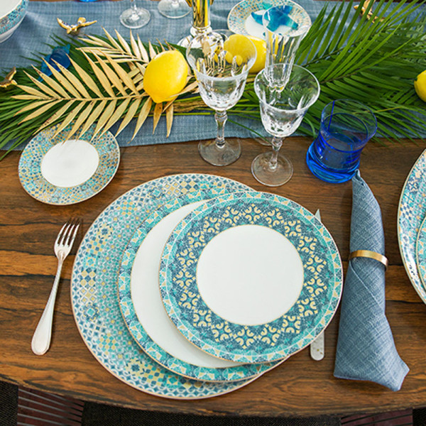 Assiette à dîner HAVILAND Portofino en porcelaine 28cm