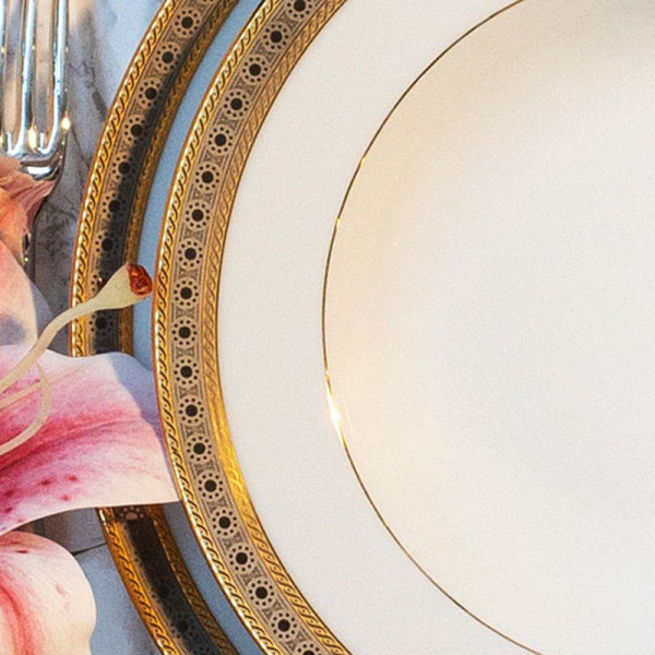 Assiette à dîner HAVILAND Place Vendôme en porcelaine 28cm