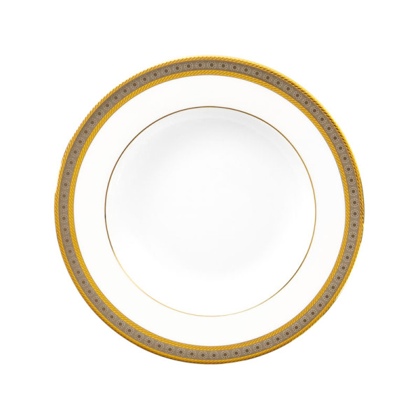 Assiette creuse à aile HAVILAND Place Vendôme en porcelaine 23.5cm