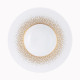 Assiette creuse calotte HAVILAND Souffle d'Or en porcelaine 21.5cm