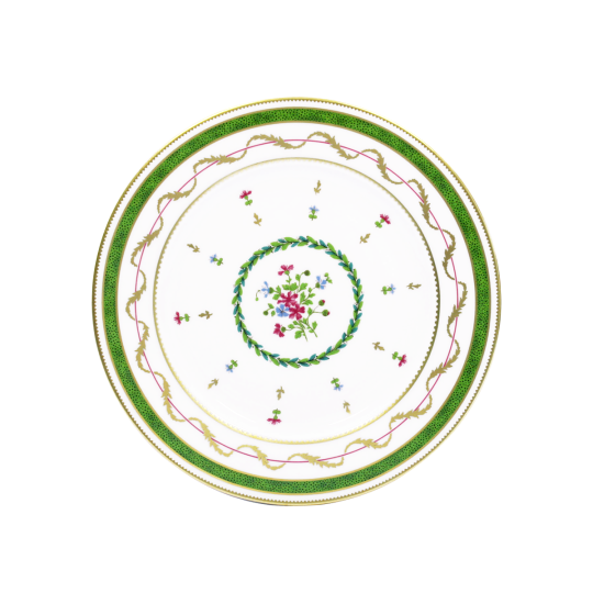 Assiette à dessert HAVILAND Vieux Paris en porcelaine 22cm