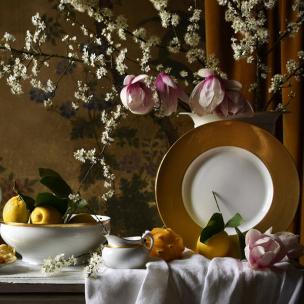 Assiette à gâteau HAVILAND Vieux Paris en porcelaine 19cm