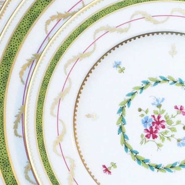 Assiette à gâteau HAVILAND Vieux Paris en porcelaine 19cm