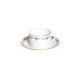 Tasse et soucoupe thé HAVILAND Marthe Ritz Paris en porcelaine 14cl