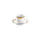 Tasse et soucoupe thé HAVILAND Place Vendôme en porcelaine 14cl