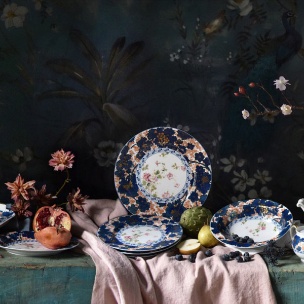 Bonbonnière HAVILAND Souffle d'Or en porcelaine petit modèle