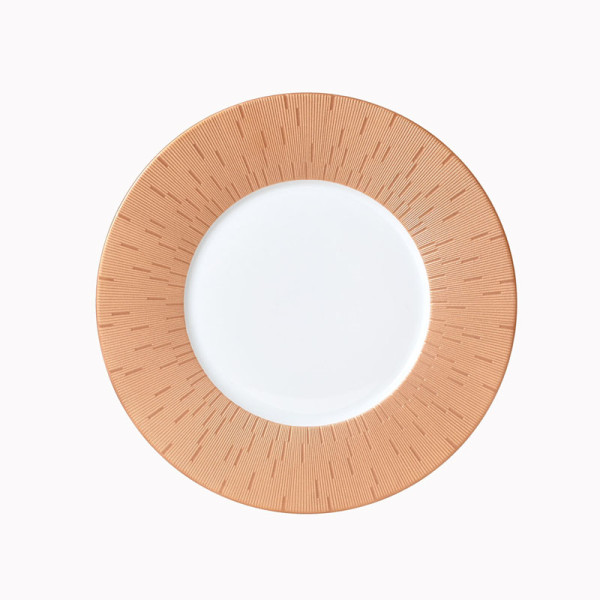 Assiette à dessert HAVILAND Infini Cuivre en porcelaine 21cm