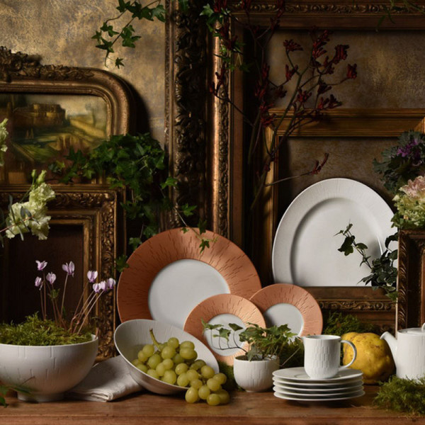 Assiette à pain HAVILAND Infini Cuivre en porcelaine 16cm