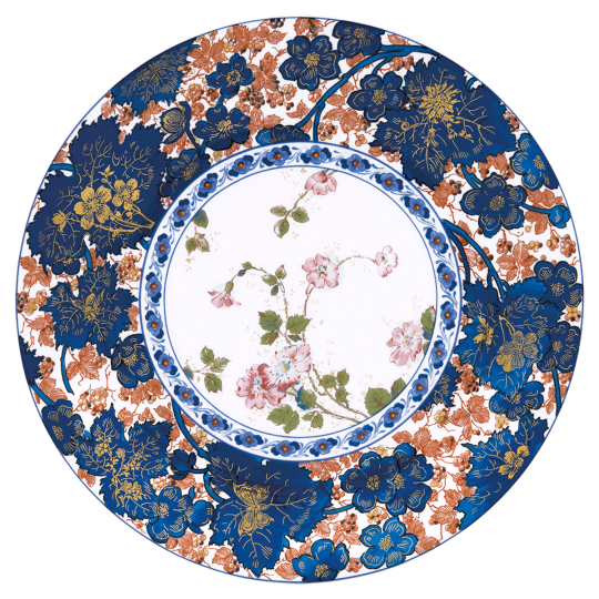 Assiette de présentation HAVILAND Dammouse en porcelaine 31cm