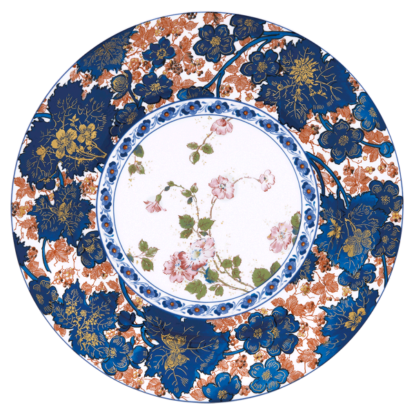 Assiette de présentation HAVILAND Dammouse en porcelaine 31cm