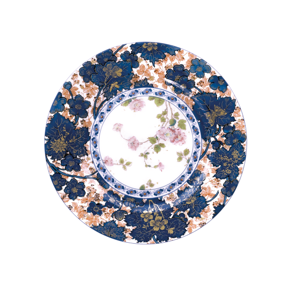 Assiette à dessert HAVILAND Dammouse en porcelaine 22cm