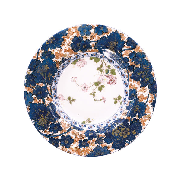 Assiette creuse à aile HAVILAND Dammouse en porcelaine 23.5cm