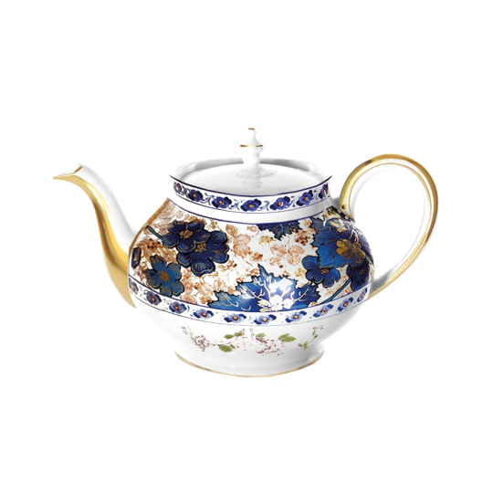 Théière boule HAVILAND Dammouse en porcelaine 120cl