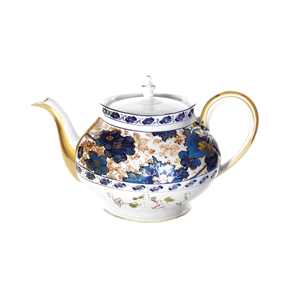 Théière boule HAVILAND Dammouse en porcelaine 120cl
