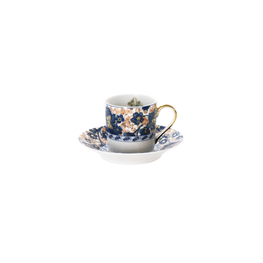 Tasse et soucoupe café HAVILAND Dammouse en porcelaine 7.5cl