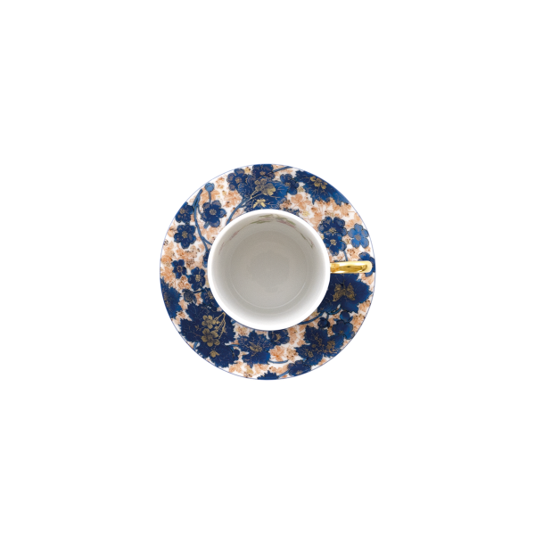 Tasse et soucoupe café HAVILAND Dammouse en porcelaine 7.5cl