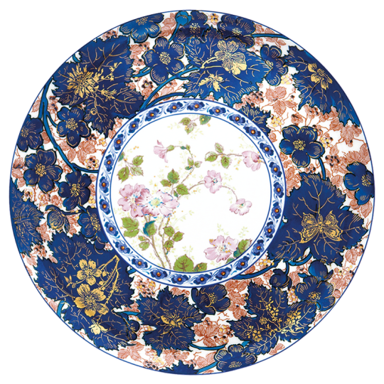 Plat à tarte HAVILAND Dammouse en porcelaine 31.5cm