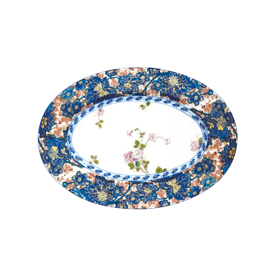 Ravier HAVILAND Dammouse en porcelaine 23x16.5cm