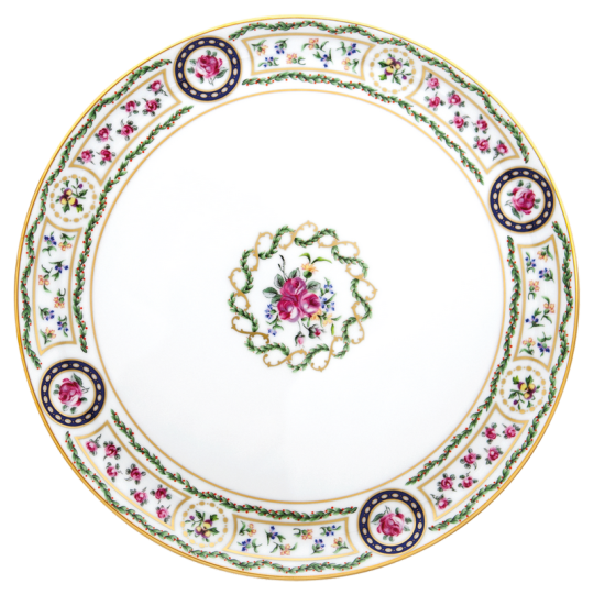 Plat à tarte HAVILAND Louveciennes en porcelaine 31.5cm